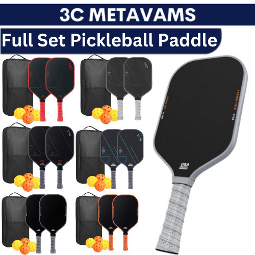 Johor Pickleball Paddles, USAPA Approved Fiberglass Surface Pickleball Set with Pickleball Rackets, Pickle Ball Paddle