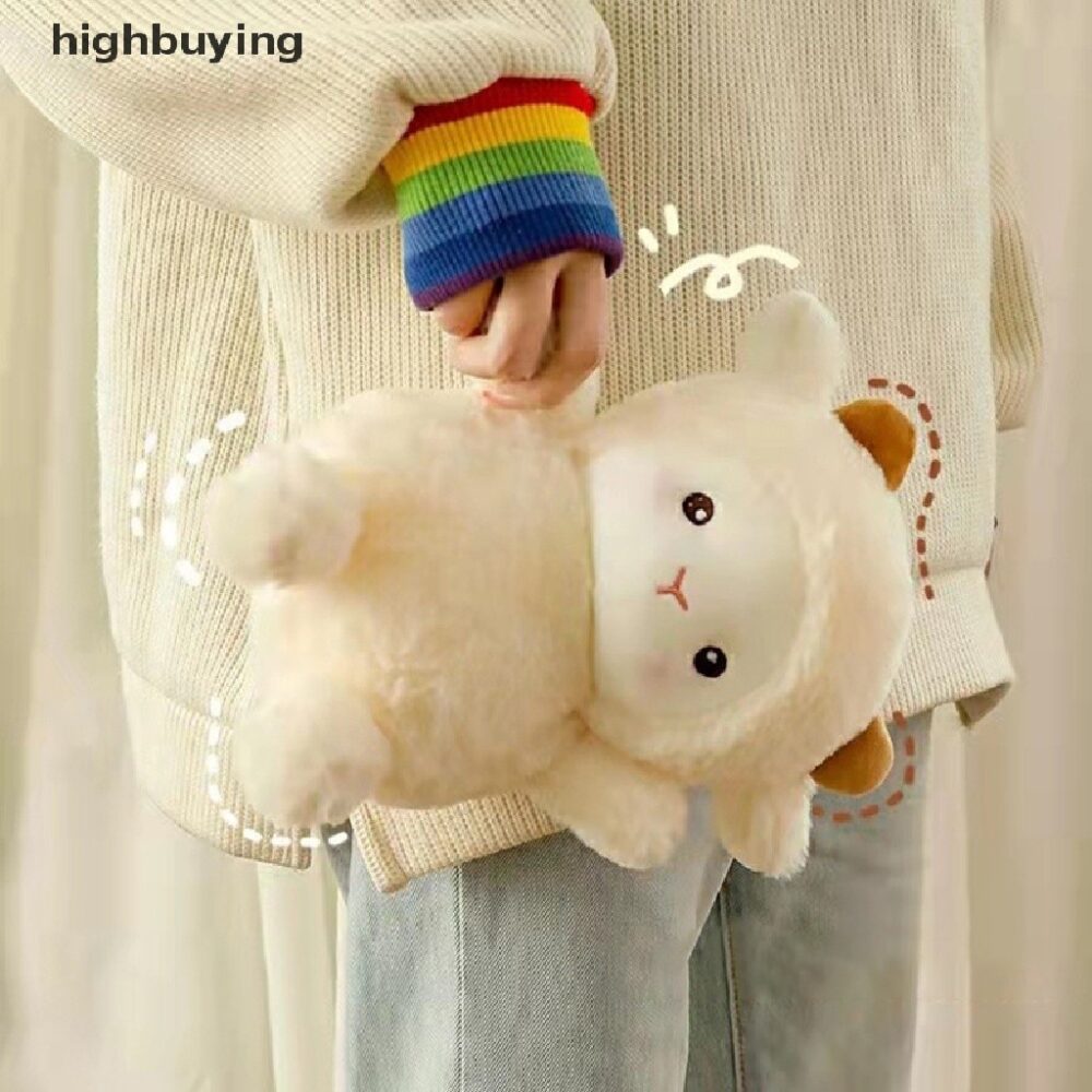 HBMY 25CM Super Cute Sheep Plush Dolls Kawaii Rabbit Fur Alpaca Toys Stuffed Soft Animal Pillow Birthday Wedding - Image 6