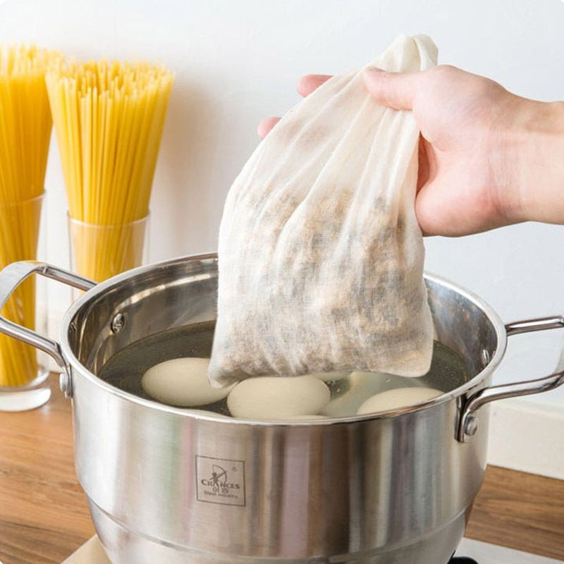 pure cotton yarn drawstring filter bag tea bag  soup bag 25*20