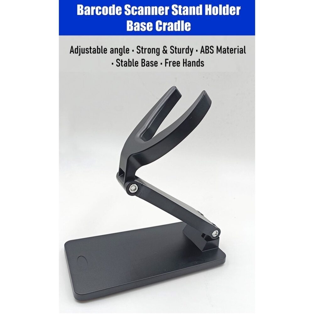 Barcode Scanner Holder Stand Universal Cradle Base Adjustable Height & Angle Tempat Letak Mesin Pengimbas - Image 9