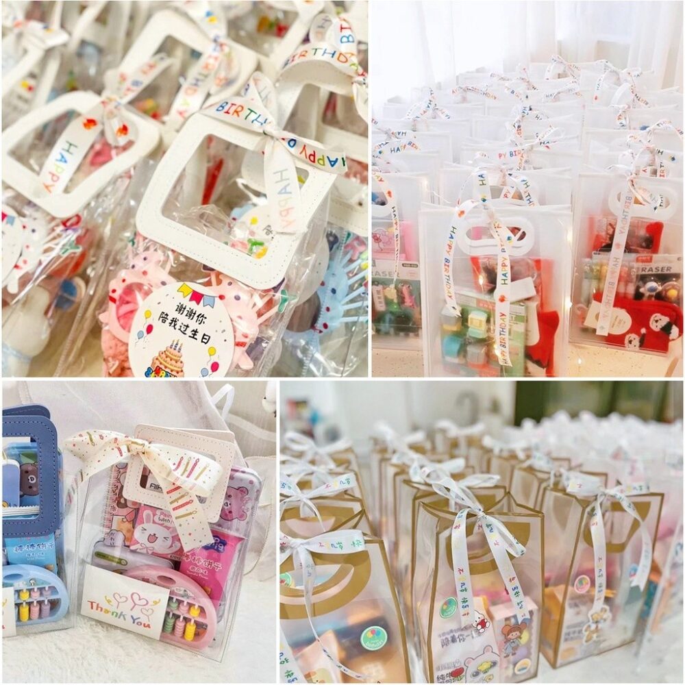 Happy Birthday Gift Cake Box Ribbon Baby Kids Children Valentine Love Craft Reben Hadiah Hari Jadi Kek - Image 9